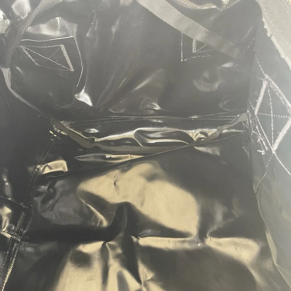 The North Face Black Duffel Bag with White Logo